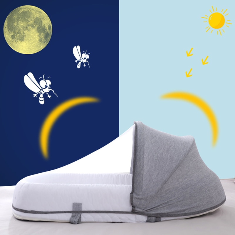 Portable Baby Nest Bed with Mosquito Net